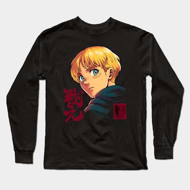 The Wise // Eren, Mikasa, Armin, Attack on Titan Long Sleeve T-Shirt by CorgiButt